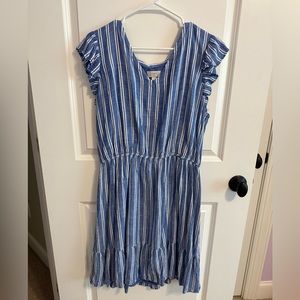 Blue Striped Loft Dress